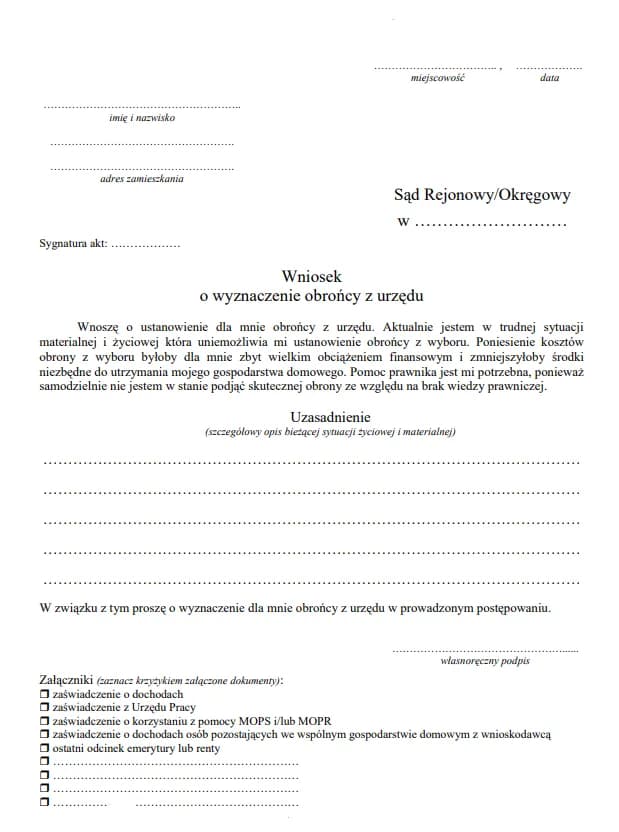 Jak napisać wniosek o adwokata z urzędu i uniknąć błędów? Jak napisać wniosek o adwokata z urzędu i uniknąć błędów?